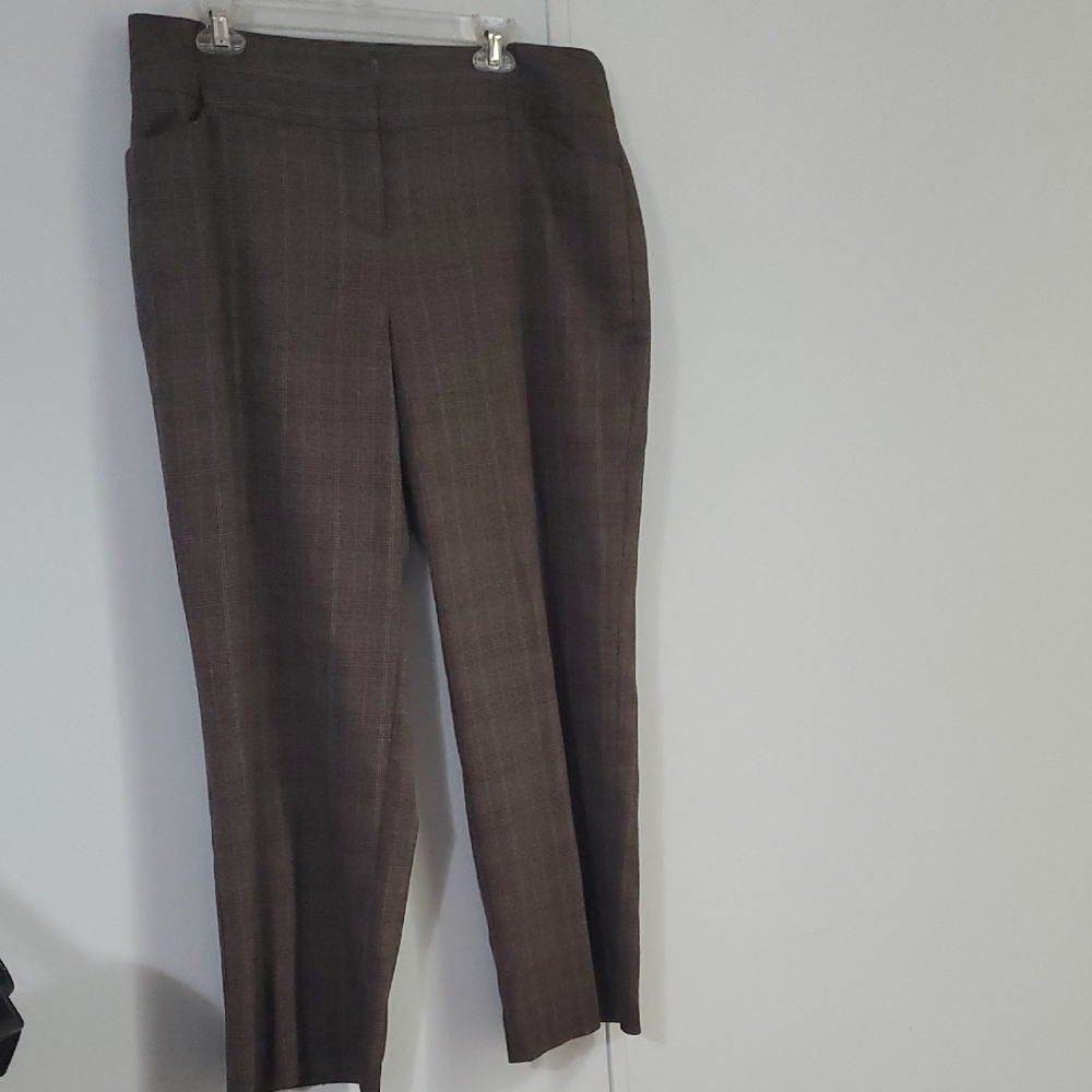 Cato Brown Checkered Pants